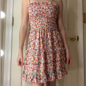 Multicolor floral pattern Sun dress